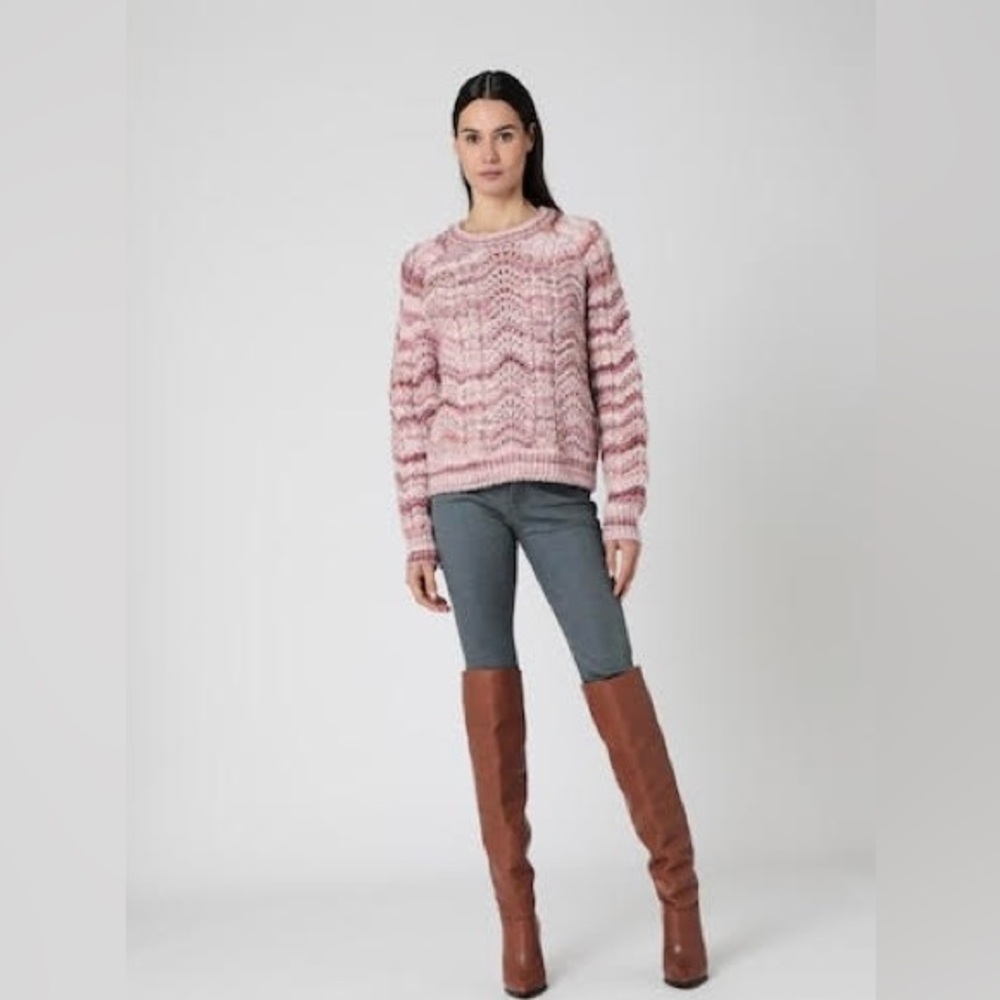 Berenice | Pink and White | Sweater | XS